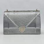 Dior Diorama Medium Metallic Silver SHW
