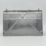 Dior Diorama Medium Metallic Silver SHW