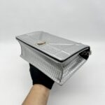 Dior Diorama Medium Metallic Silver SHW