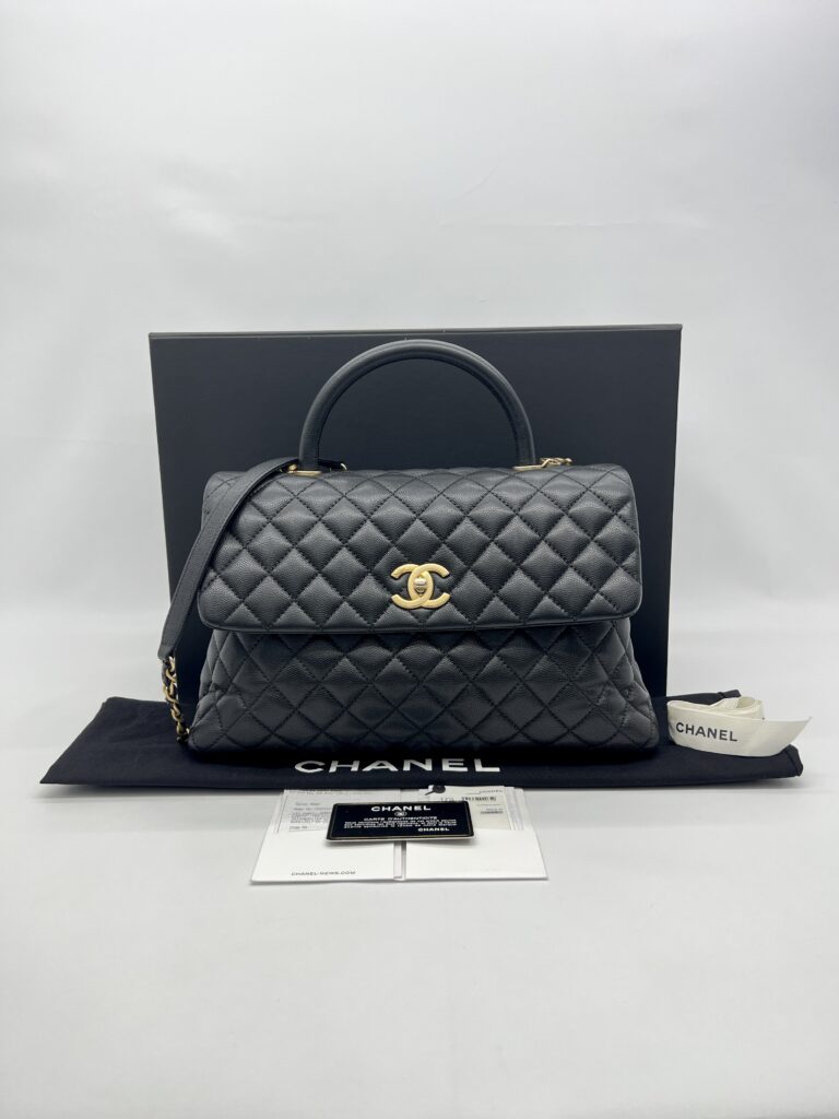 Chanel Coco Handle Large Caviar Black GHW