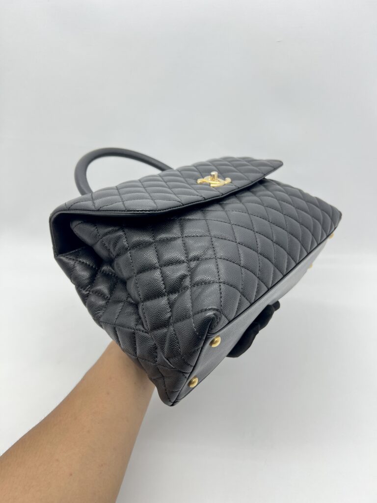 Chanel Coco Handle Large Caviar Black GHW