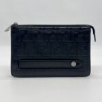 Fendi Clutch Leather FF Black
