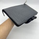 Fendi Clutch Leather FF Black