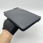 Fendi Clutch Leather FF Black