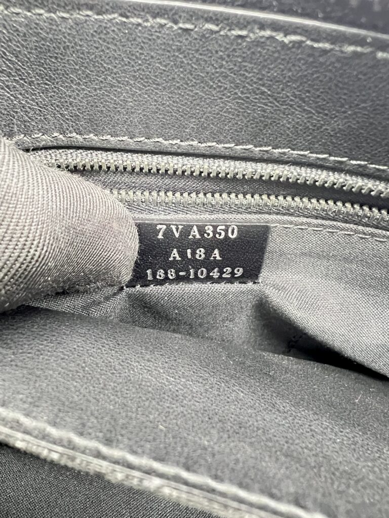 Fendi Clutch Leather FF Black