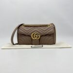 Gucci Marmont Flap Small Nude GHW
