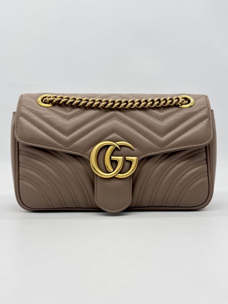 Gucci Marmont Flap Small Nude GHW