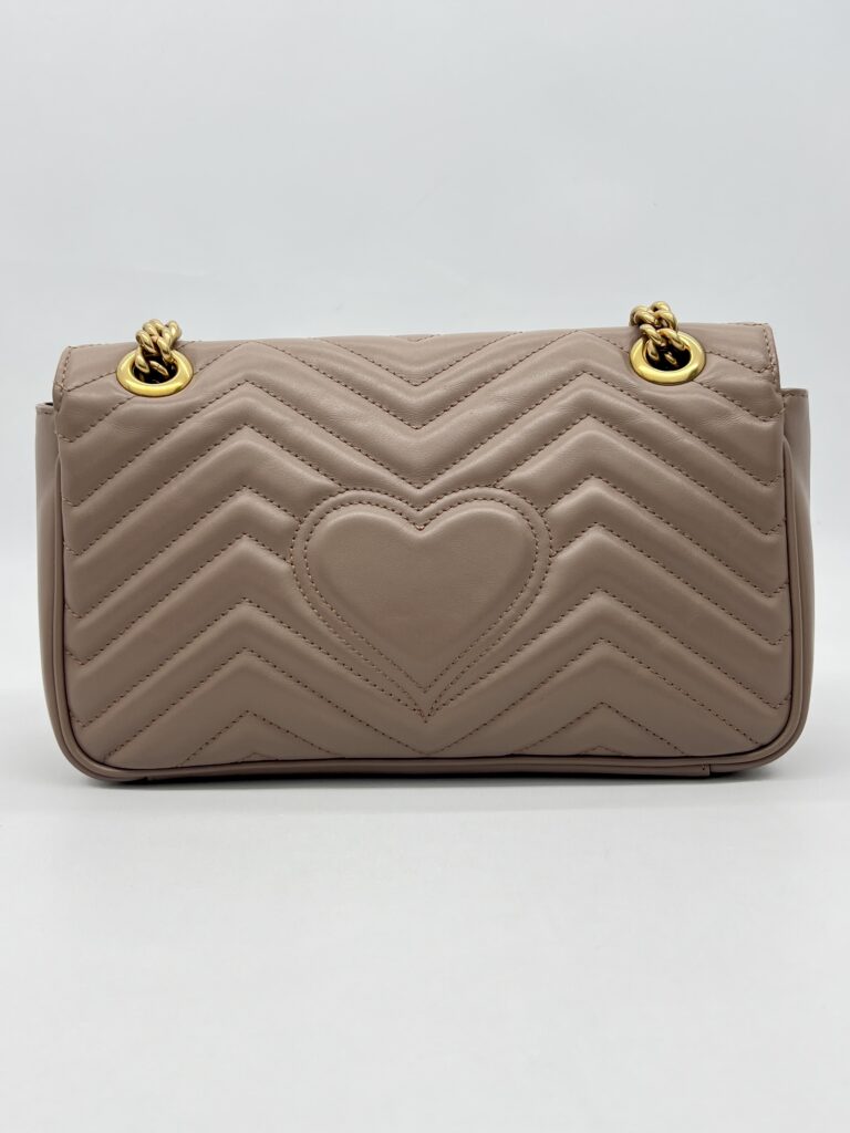 Gucci Marmont Flap Small Nude GHW