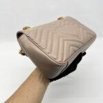 Gucci Marmont Flap Small Nude GHW