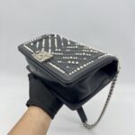 Chanel Boy 25 Lambskin Pearl Black SHW