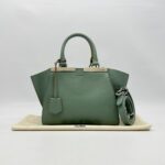 Fendi Petite 3 Jours Bag Green SHW