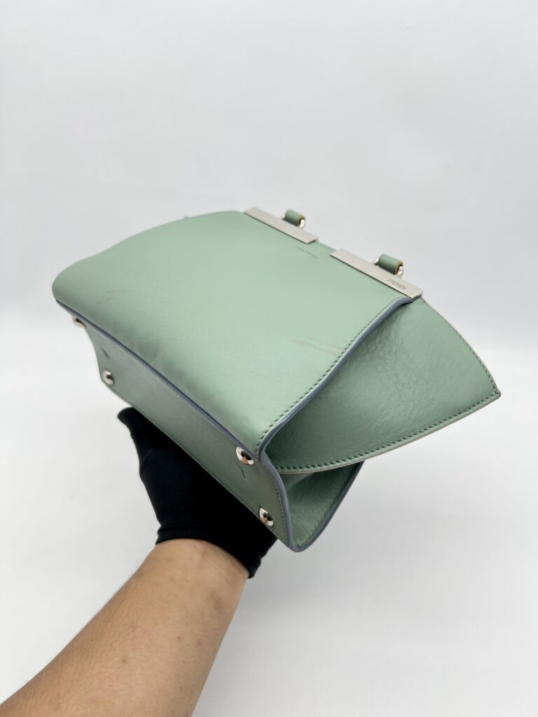 Fendi Petite 3 Jours Bag Green SHW