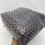 Goyard St Louis PM Goyardine Bleu Marine SHW