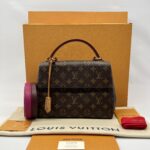 Louis Vuitton Cluny BB Monogram Bordeaux Fuschia GHW