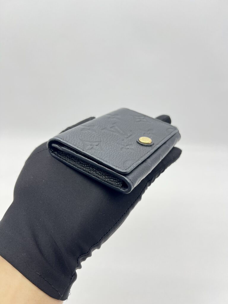 Louis Vuitton Envelope Business Card Monogram Empreinte Noir GHW
