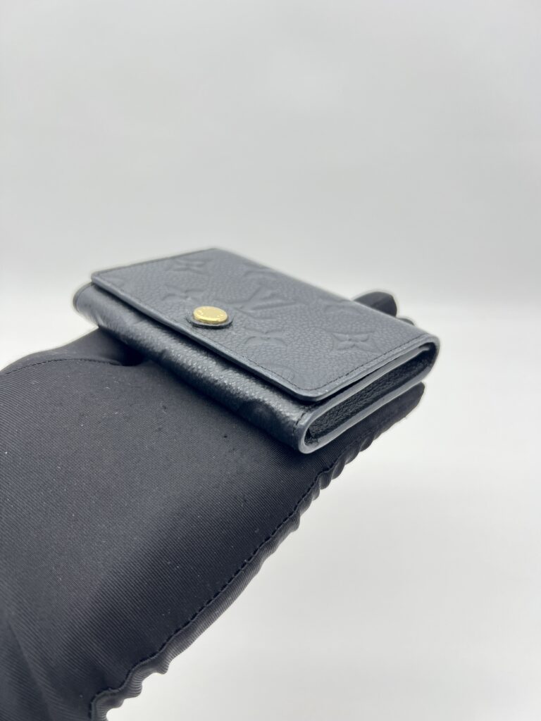 Louis Vuitton Envelope Business Card Monogram Empreinte Noir GHW