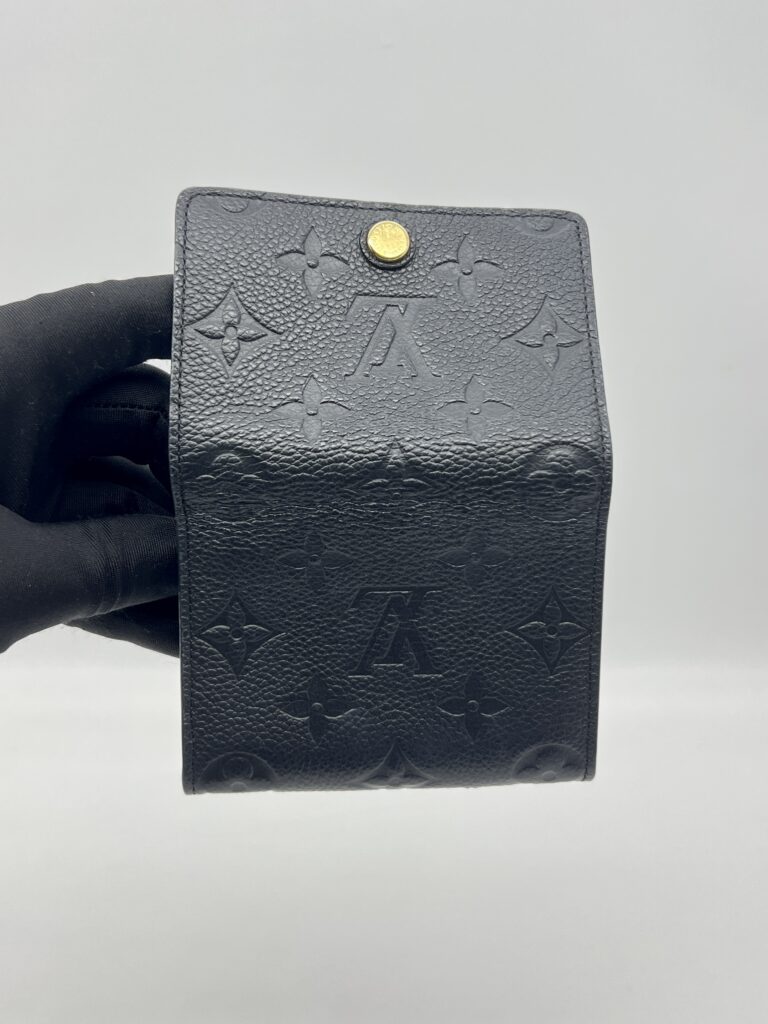 Louis Vuitton Envelope Business Card Monogram Empreinte Noir GHW