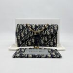 Dior WOC Canvas Oblique Blue GHW
