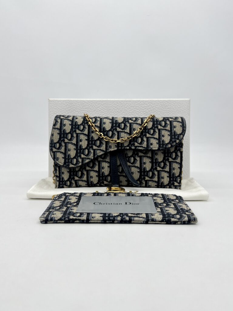 Dior WOC Canvas Oblique Blue GHW