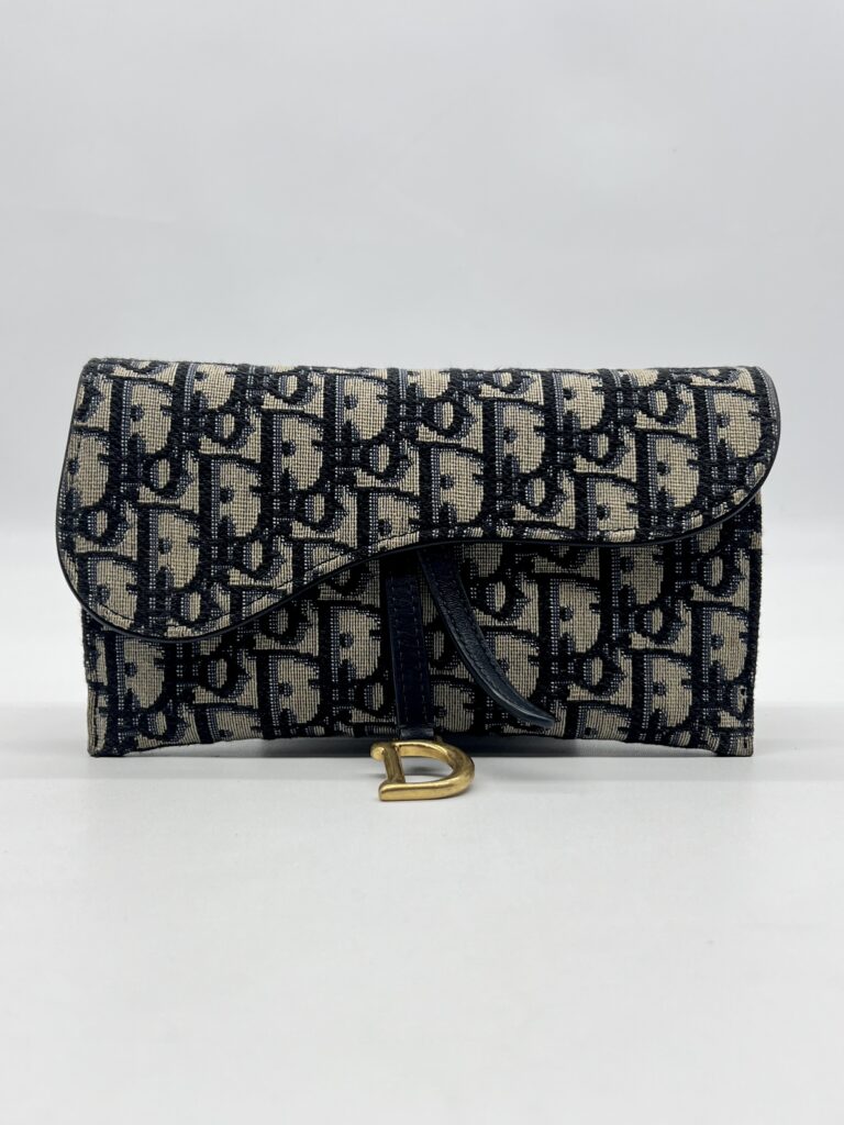 Dior WOC Canvas Oblique Blue GHW