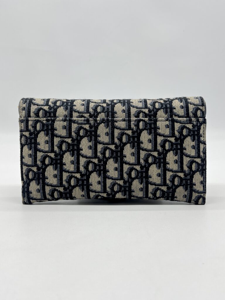 Dior WOC Canvas Oblique Blue GHW