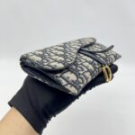 Dior WOC Canvas Oblique Blue GHW