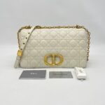 Dior Caro Large White GHW