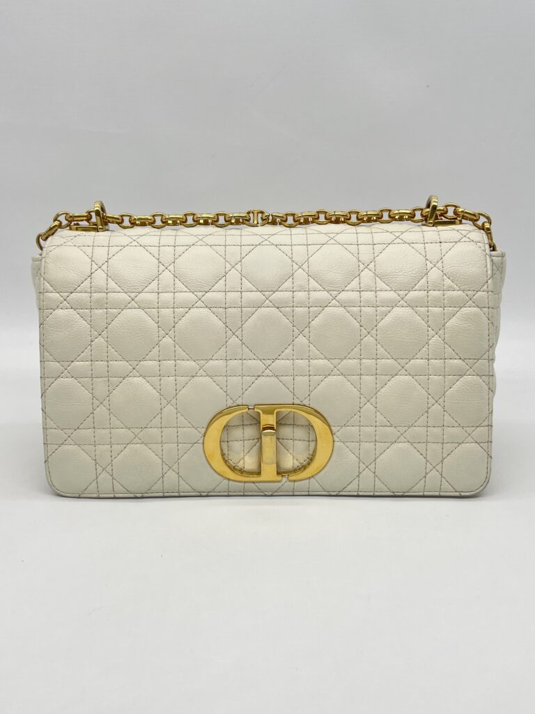 Dior Caro Large White GHW