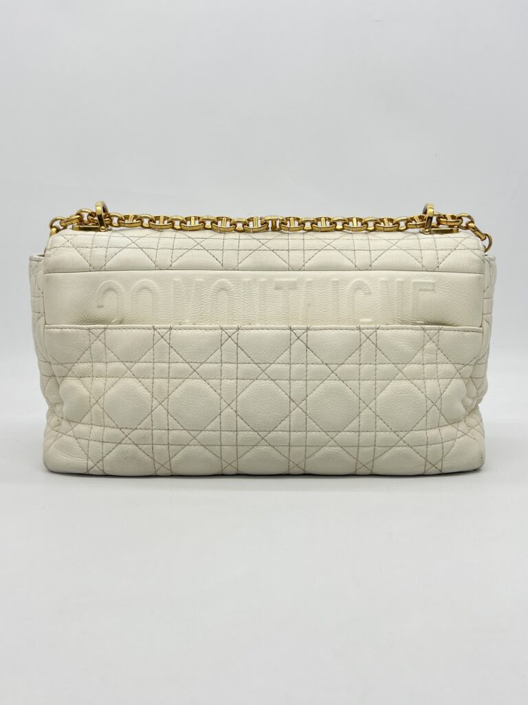 Dior Caro Large White GHW