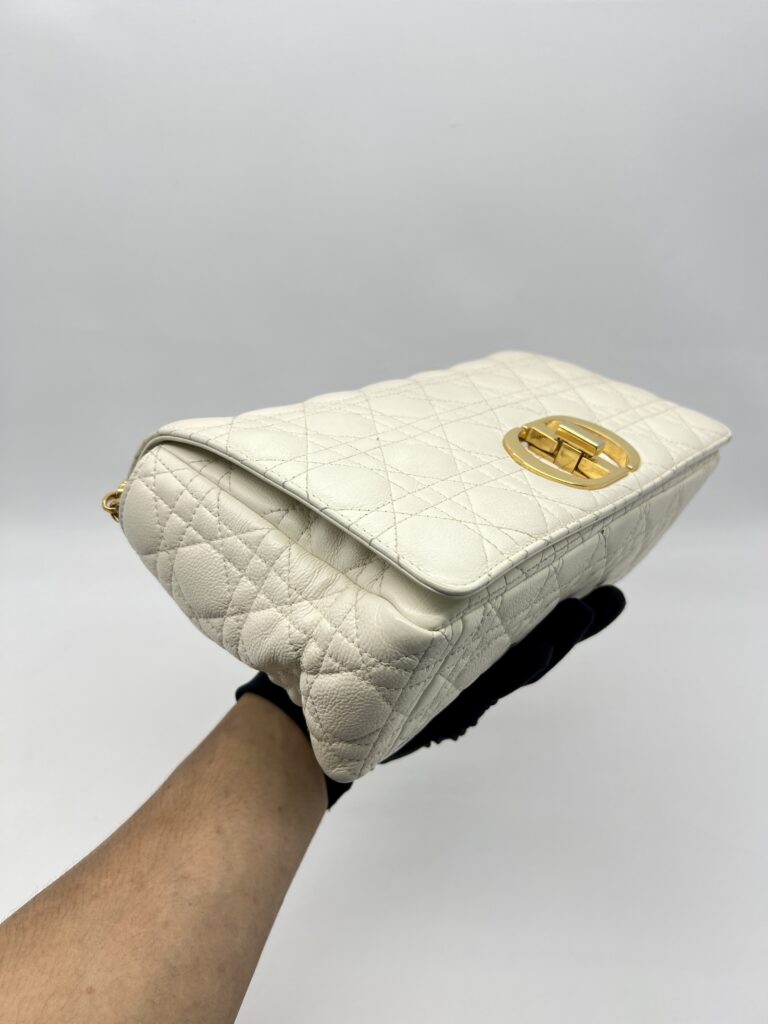 Dior Caro Large White GHW