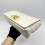 Dior Caro Large White GHW
