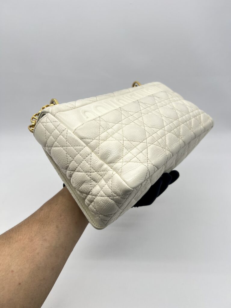 Dior Caro Large White GHW