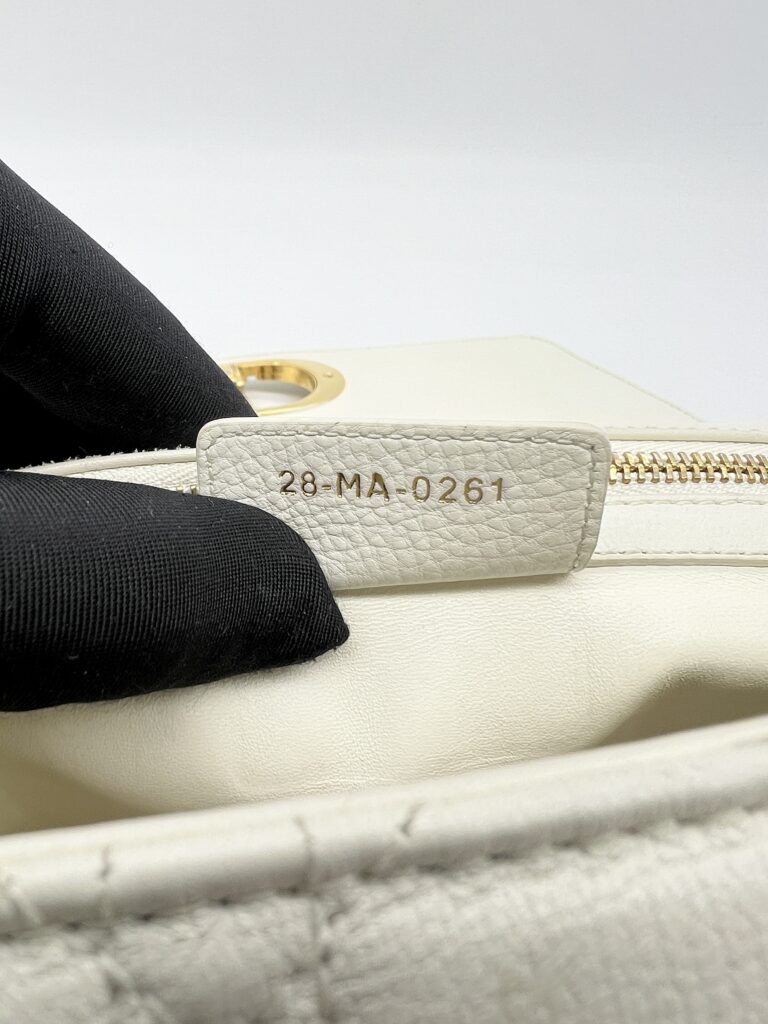 Dior Caro Large White GHW