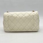 Chanel Mini Rectangular Pearl Crush Lambskin White GHW