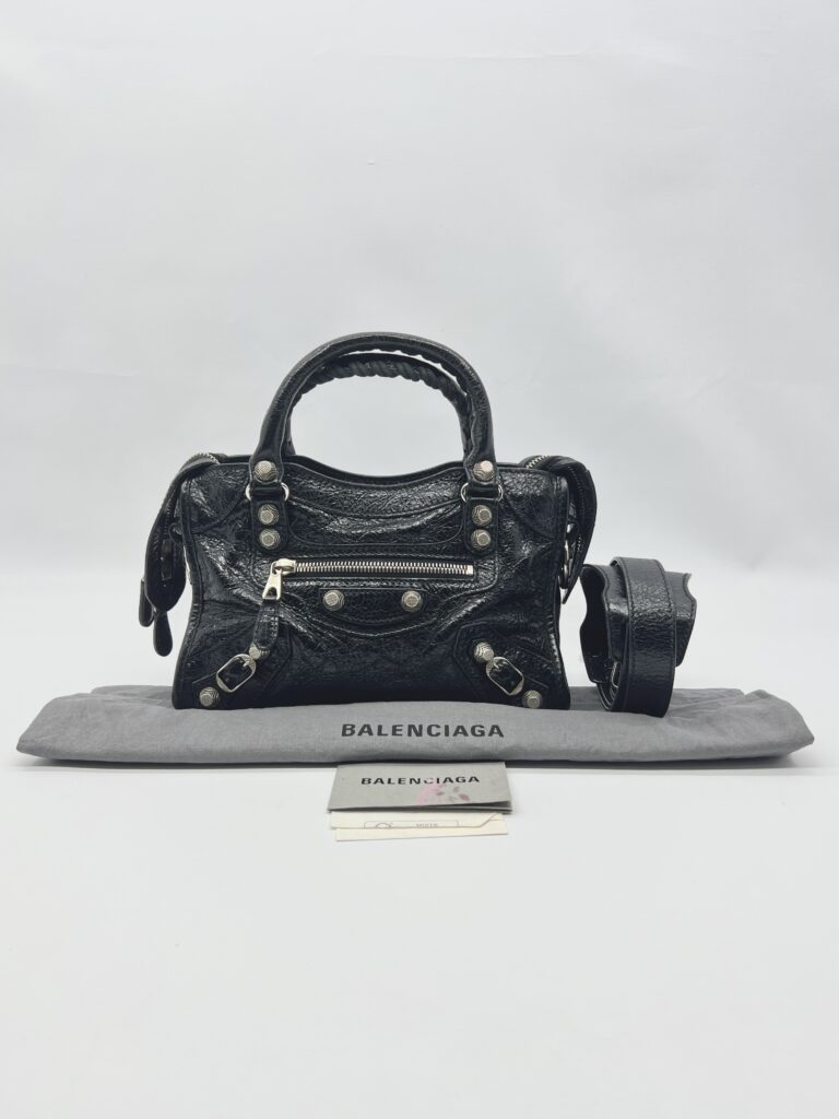 Balenciaga Mini Giant City Agneau Black SHW