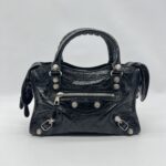 Balenciaga Mini Giant City Agneau Black SHW