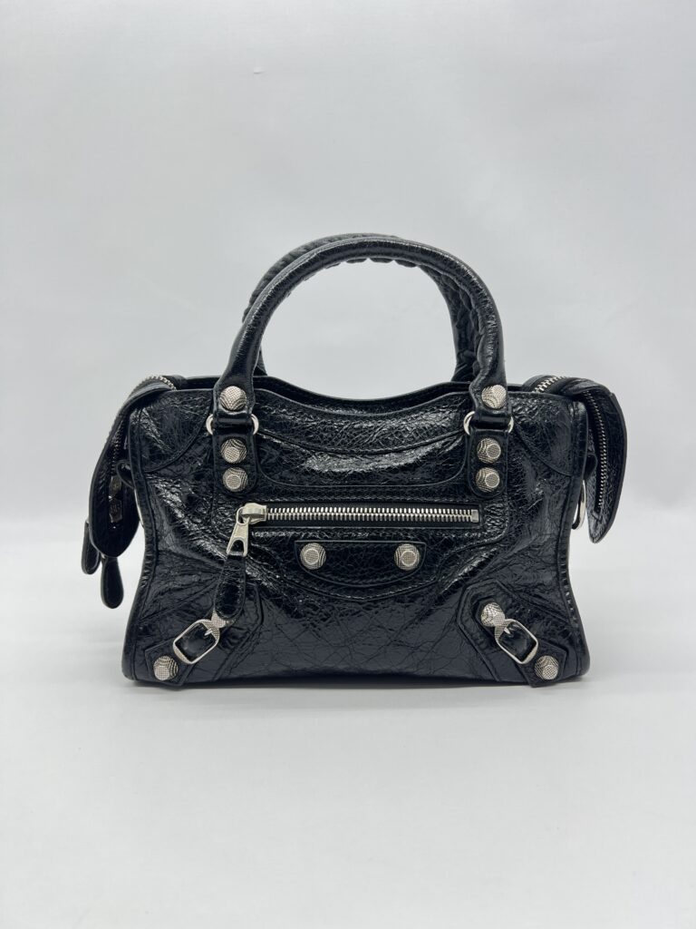 Balenciaga Mini Giant City Agneau Black SHW