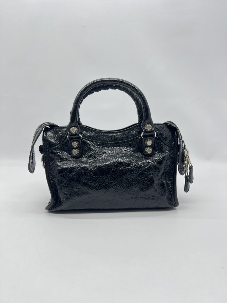 Balenciaga Mini Giant City Agneau Black SHW