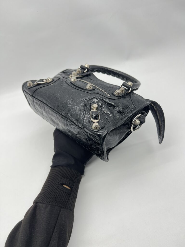 Balenciaga Mini Giant City Agneau Black SHW