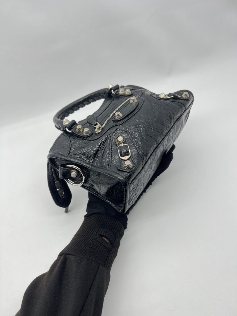 Balenciaga Mini Giant City Agneau Black SHW