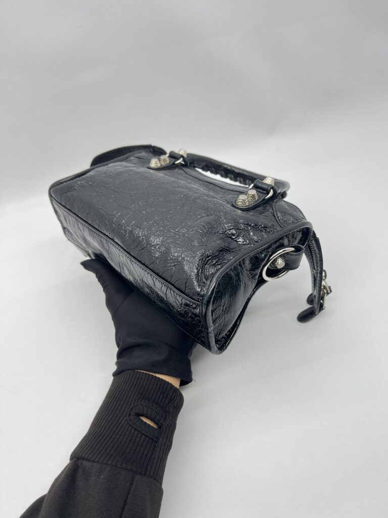 Balenciaga Mini Giant City Agneau Black SHW