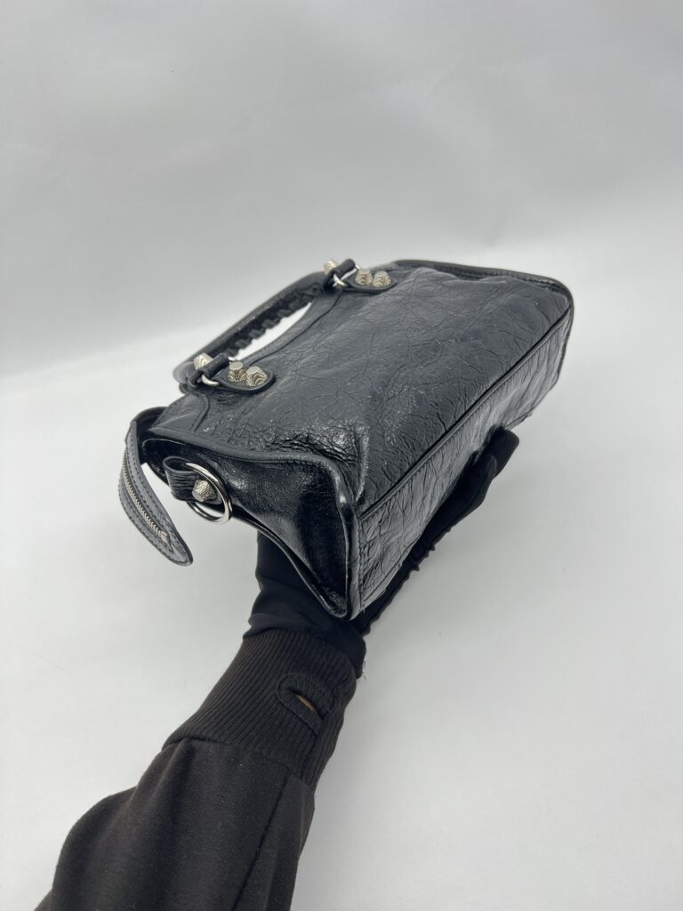 Balenciaga Mini Giant City Agneau Black SHW