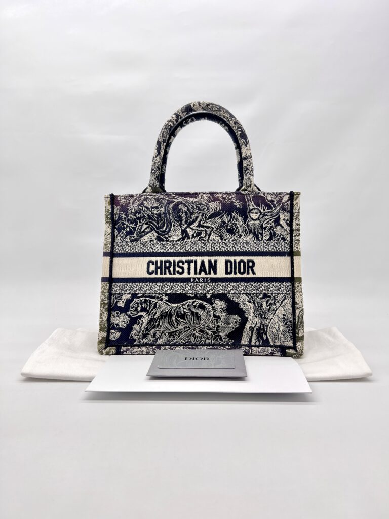 Dior Small Book Tote Canvas Toile De Jouy