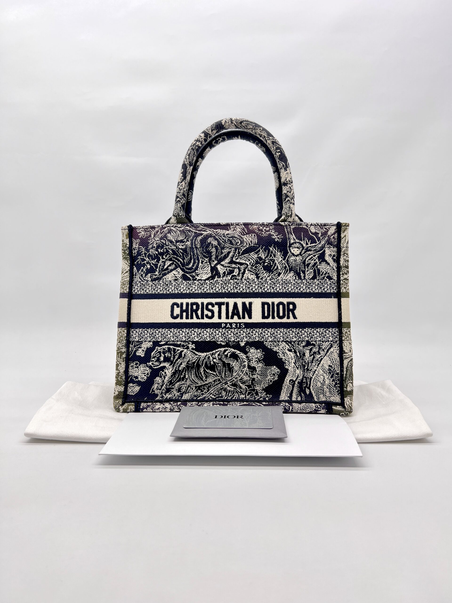 Dior Small Book Tote Canvas Toile De Jouy