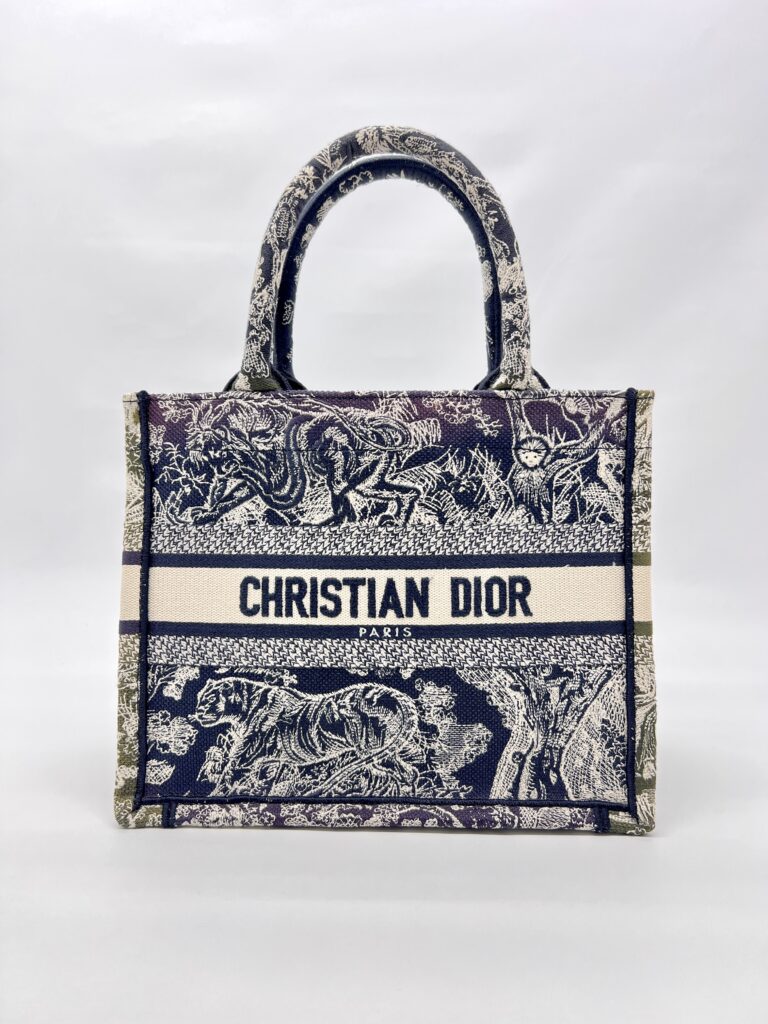Dior Small Book Tote Canvas Toile De Jouy