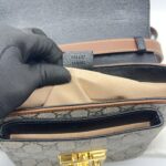 GUCCI Padlock Slingbag GG Supreme Brown Black GHW