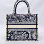 Dior Small Book Tote Canvas Toile De Jouy