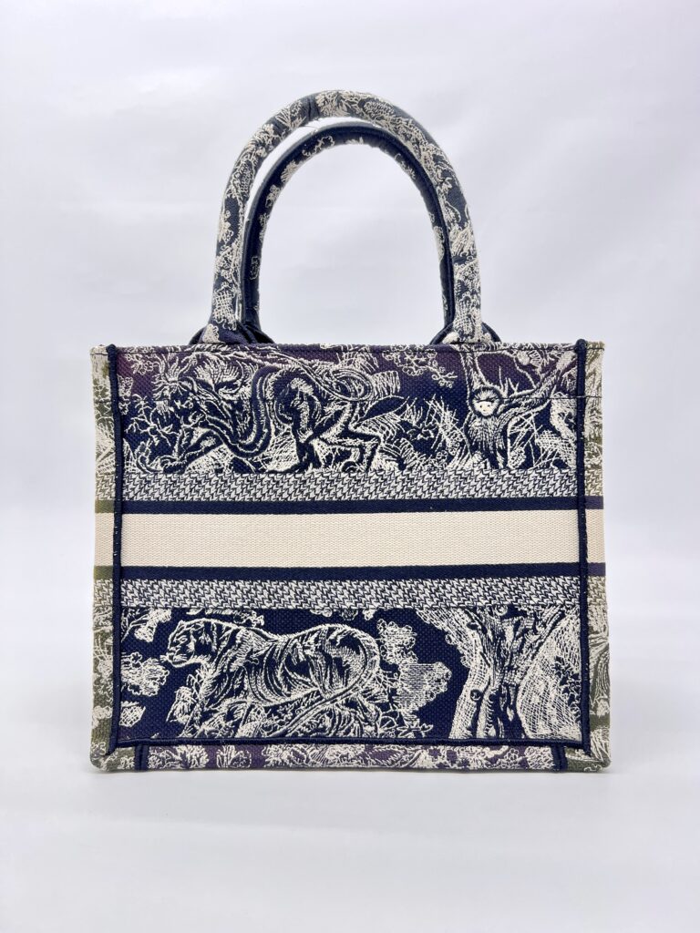 Dior Small Book Tote Canvas Toile De Jouy