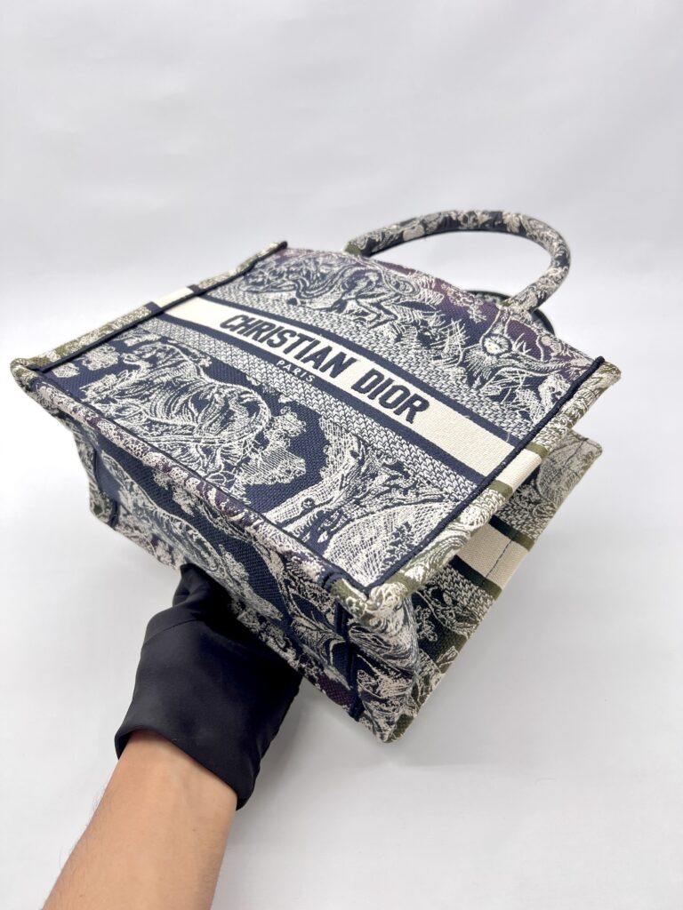 Dior Small Book Tote Canvas Toile De Jouy