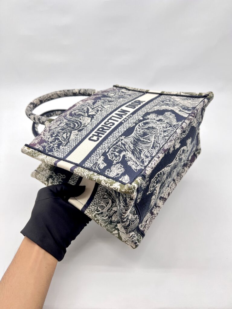 Dior Small Book Tote Canvas Toile De Jouy